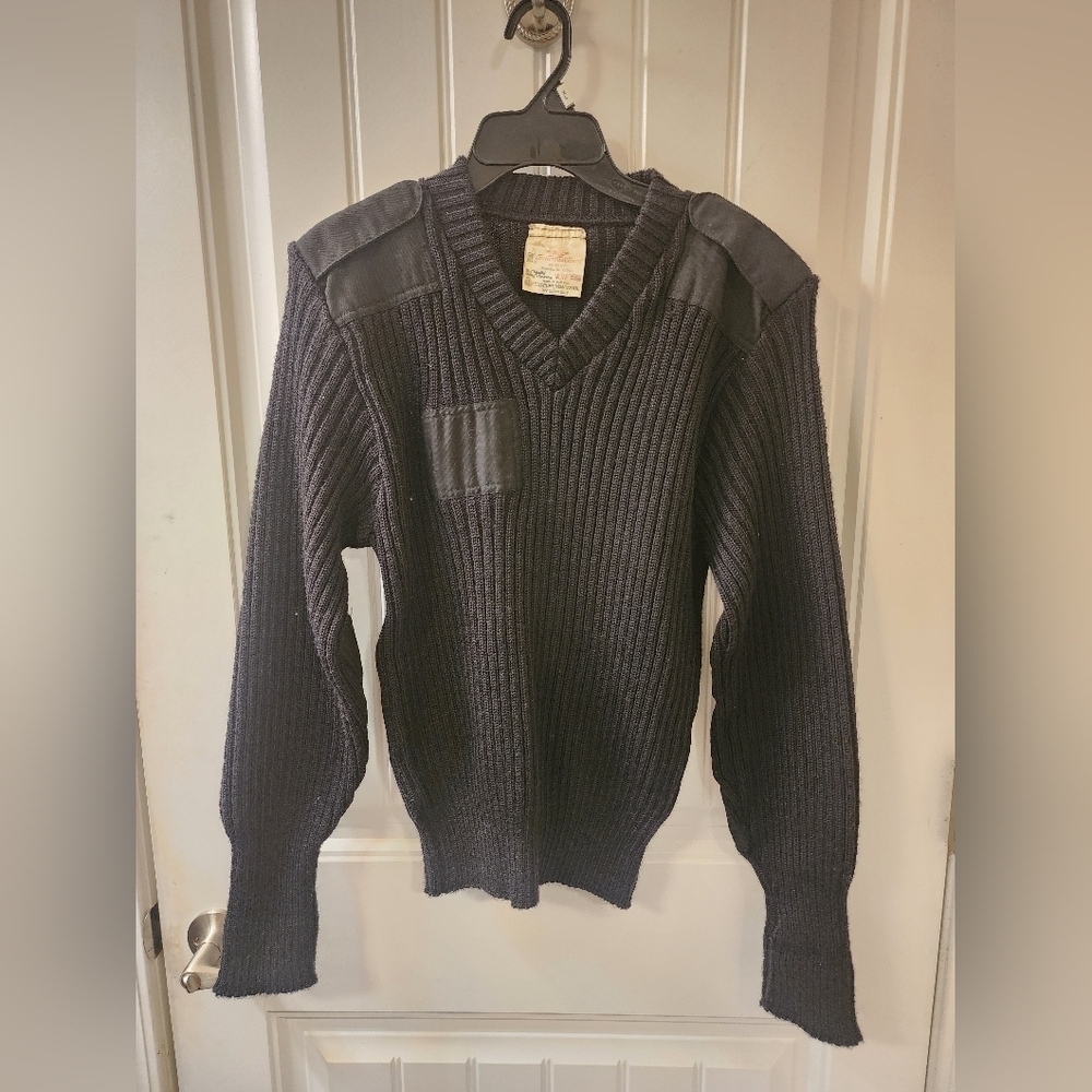 Brigade Quartermasters 40W Woolly Pully Sweater | Made in England | Black